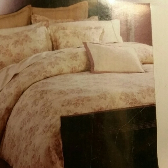 Nautica Bedding Nwt Asheville Roses Silk Duvet Cover Set Poshmark